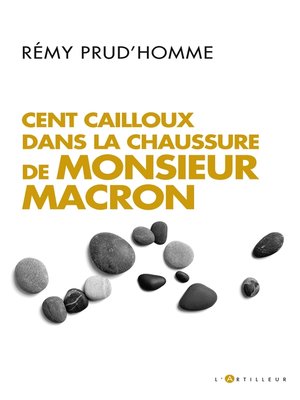 cover image of Cent cailloux dans la chaussure de M. Macron